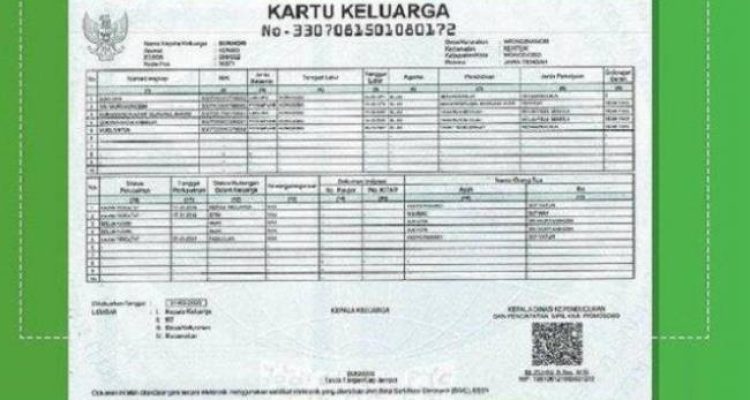 Cara Cetak Kartu Keluarga Secara Online dan Ketentuannya